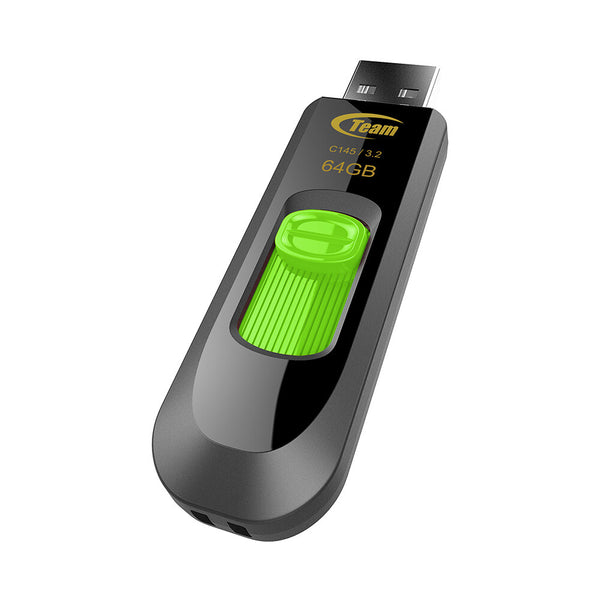 Team Group C145 USB-nøgle 64 GB USB Type-A 3.2 Gen 1 (3.1 Gen 1) Sort, Grøn