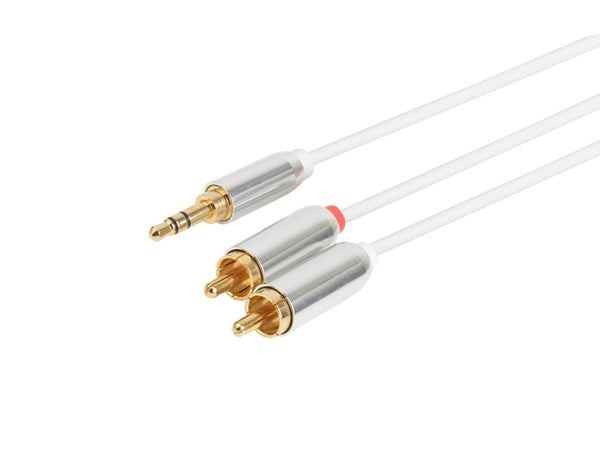 Prokord AUDIO-0019 lydkabel 5 m 3.5mm 2 x RCA Hvid