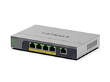 NETGEAR GS105EPP Ikke administreret Gigabit Ethernet (10/100/1000) Strøm over Ethernet (PoE) Bord-/vægmontering Grå