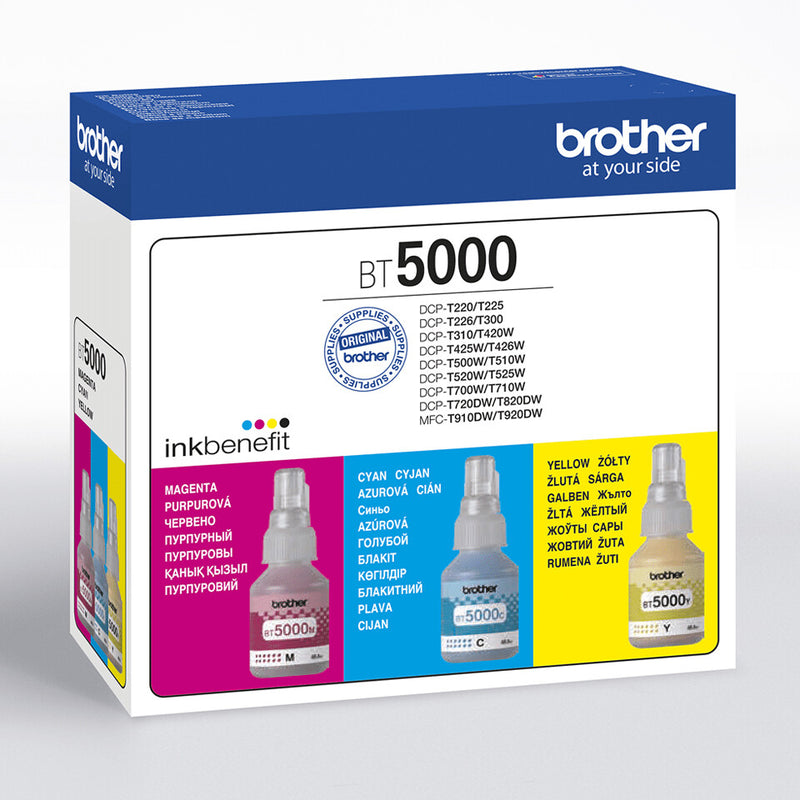 Brother BT5000CLVAL blækpatron 3 stk Original Blå, Magenta, Gul