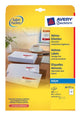 Avery J8177-25 print etiket Hvid