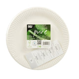 Papstar 11185 spisetallerken Rund Papir Hvid 100 stk