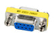 EFB Elektronik D-Sub 9 F/F D-Sub 9-pin Metallic, Gul