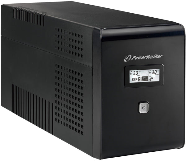 PowerWalker VI 2000 LCD UPS-enhed 2 kVA 1200 W 2 AC stikkontakt(er)