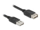 DeLOCK 81514 USB-kabel USB 2.0 3 m USB A 0,48 Gbit/sek. Sort