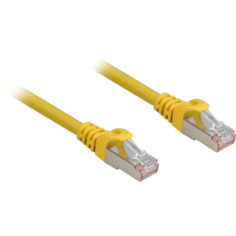 Sharkoon Cat.6a SFTP netværkskabel Gul 0,5 m Cat6a S/FTP (S-STP)