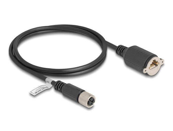 DeLOCK 80460 netværkskabel Sort 1 m Cat5e F/UTP (FTP)