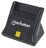 Manhattan 102025 smartcard læser Indendørs USB USB 2.0 Sort