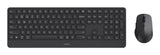 Rapoo 9390M tastatur Mus inkluderet Bluetooth QWERTY Engelsk Mørkegrå