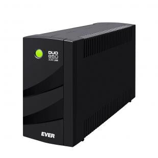 Ever DUO 850 AVR USB UPS-enhed Interaktivt indgangsstik 0,85 kVA 550 W 6 AC stikkontakt(er)
