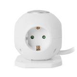 Entac ESC1.5G3-USB-GLOBE stikdåse 1,5 m 3 AC stikkontakt(er) Indendørs Hvid