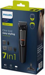 Philips MULTIGROOM Series 3000 MG3721/14 7-i-1, ansigt og hår