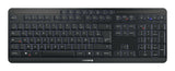 CHERRY Stream desktop ultimate tastatur Mus inkluderet Hjemme/kontor USB + RF Wireless + Bluetooth AZERTY Fransk Sort