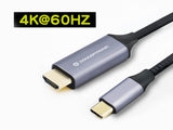 Conceptronic ABBY10G videokabel adapter 2 m USB Type-C HDMI Grå