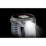 Garmin Fenix 8 3,3 cm (1.3") AMOLED 43 mm Digital 416 x 416 pixel Berøringsskærm Sølv Wi-Fi GPS (satellit)