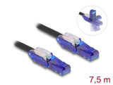 DeLOCK 80930 netværkskabel Sort, Violet 7,5 m Cat6 U/UTP (UTP)