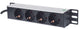 Intellinet 714020 strømforsyningsenhed (PDU) 4 AC stikkontakt(er) 1U Grå