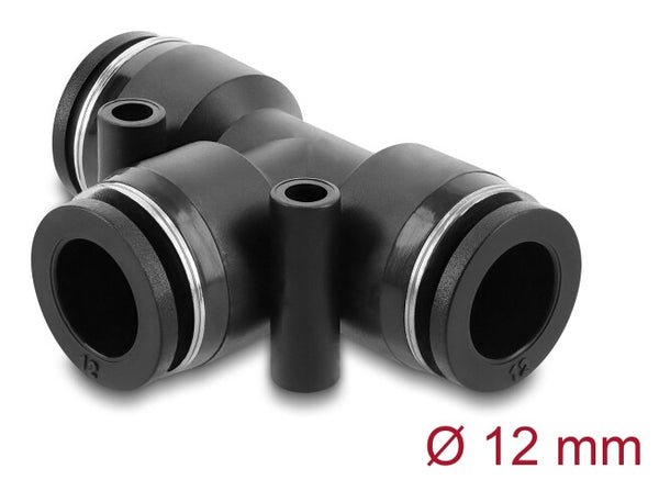 DeLOCK 60751 luftfittings og stik Sort Metal, Plast Indvendigt gevind 1 stk