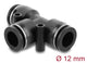 DeLOCK 60751 luftfittings og stik Sort Metal, Plast Indvendigt gevind 1 stk
