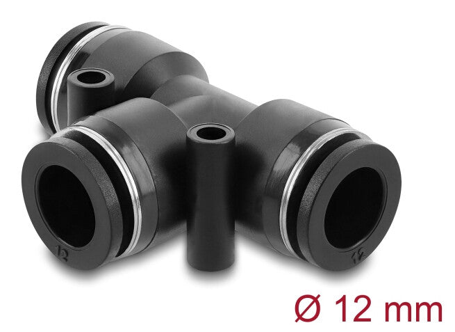 DeLOCK 60751 luftfittings og stik Sort Metal, Plast Indvendigt gevind 1 stk