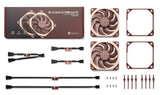 Noctua NF-A12X25 G2 PWM SX2-PP Computerkølesystem Computerkabinet Ventilator 12 cm Beige 2 stk
