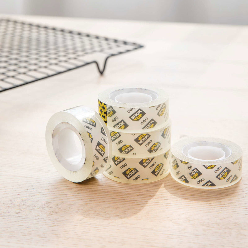 Deli D260504 tape 27 m Transparent 8 stk