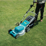 Makita ELM4121 plæneklipper Vekselstrøm Sort, Blå