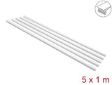 DeLOCK 22067 kabelorganisator Universel Kabelkanal Hvid 5 stk