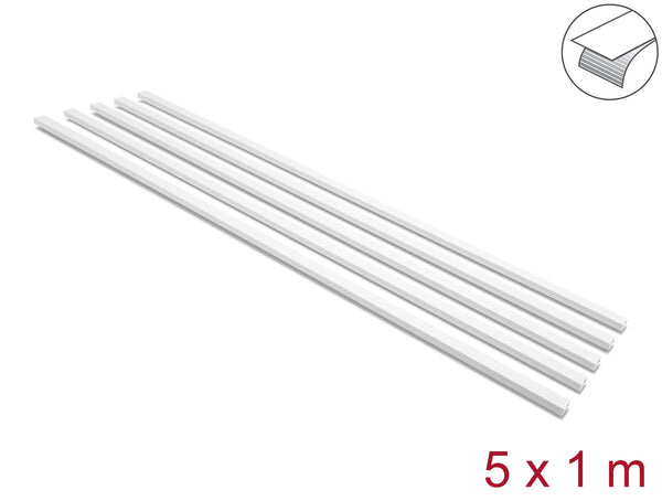DeLOCK 22067 kabelorganisator Universel Kabelkanal Hvid 5 stk