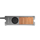 Axagon CLR-M2FAN Computerkølesystem Solid-state drev, M.2 NVMe SSD Køleplade/køler 2 cm Grå 1 stk