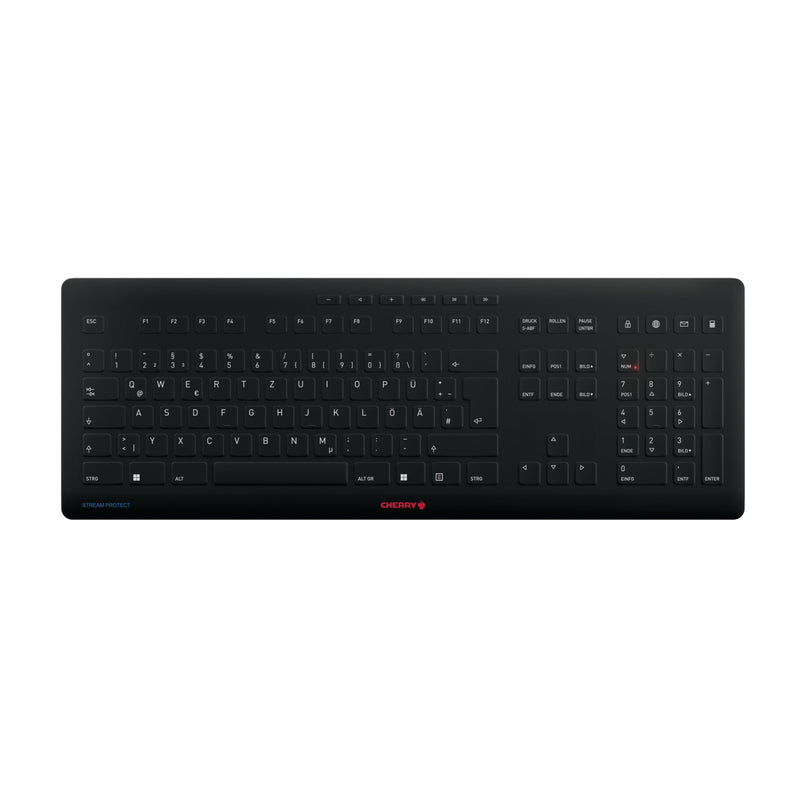 Contour Design Stream tastatur Universel RF trådløs + USB QWERTZ Tysk Sort