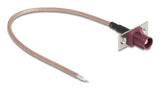 DeLOCK 90729 koaxial kabel RG-316/U 0,2 m FAKRA D Nej Bordeaux, Brun