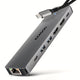 Axagon HMC-7HX2 dockingstation Ledningsført USB 3.2 Gen 1 (3.1 Gen 1) Type-C Grå