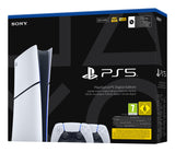 Sony Interactive Entertainment Playstation 5 Slim Digital 825 GB Wi-Fi Sort, Hvid