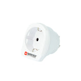 Skross 1.500209-E strømstik adapter Type I (AU) Type C (eurostik) Hvid