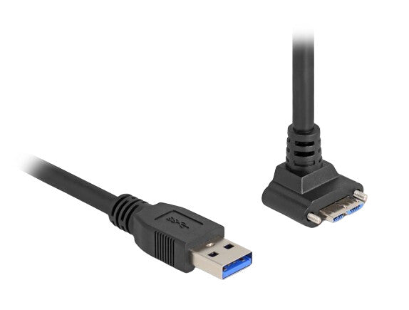DeLOCK 80483 USB-kabel USB 3.2 Gen 1 (3.1 Gen 1) 1 m USB A Micro-USB B 5 Gbit/sek. Sort