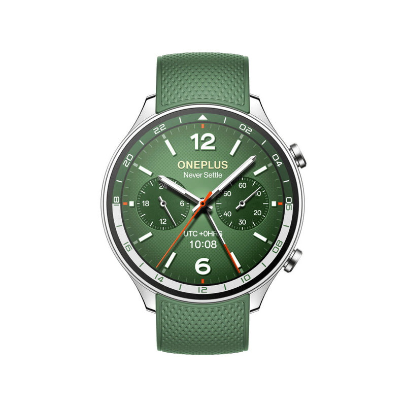 OnePlus Watch 2R 3,63 cm (1.43") AMOLED 46 mm Digital 466 x 466 pixel Berøringsskærm Grøn Wi-Fi GPS (satellit)