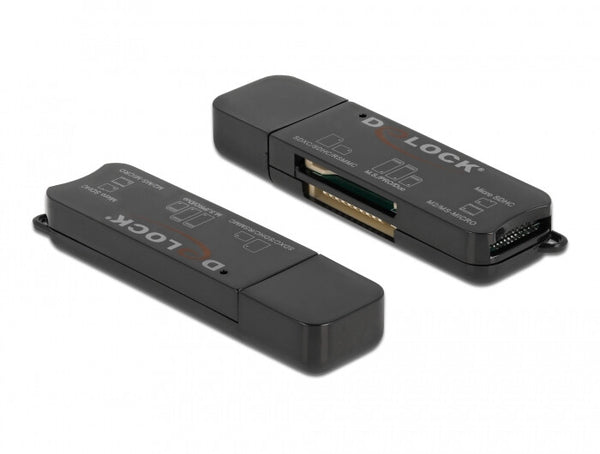 DeLOCK 91757 kortlæser USB 3.2 Gen 1 (3.1 Gen 1) Type-A Sort