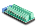 DeLOCK 67190 kabel kønsskifter 19 pin USB 20 pin terminal block Grøn
