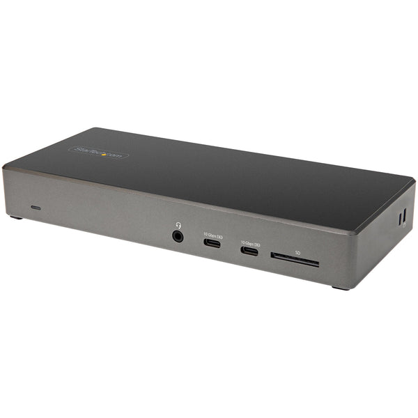 StarTech.com DK31C2DHSPDUE dockingstation Ledningsført USB 3.2 Gen 2 (3.1 Gen 2) Type-C Sort, Grå