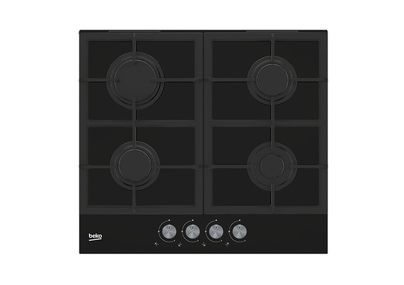 Beko HILG 642C5 SB Sort Indbygget 60 cm Gaskomfur 4 zone(s)