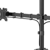 Hama 00220903 skærmbeslag og -stativer 88,9 cm (35") Skrivebord Sort