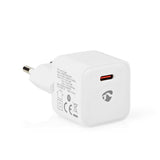 Nedis Mini Wall Charger Smartphone, Tablet Hvid Vekselstrøm Indendørs