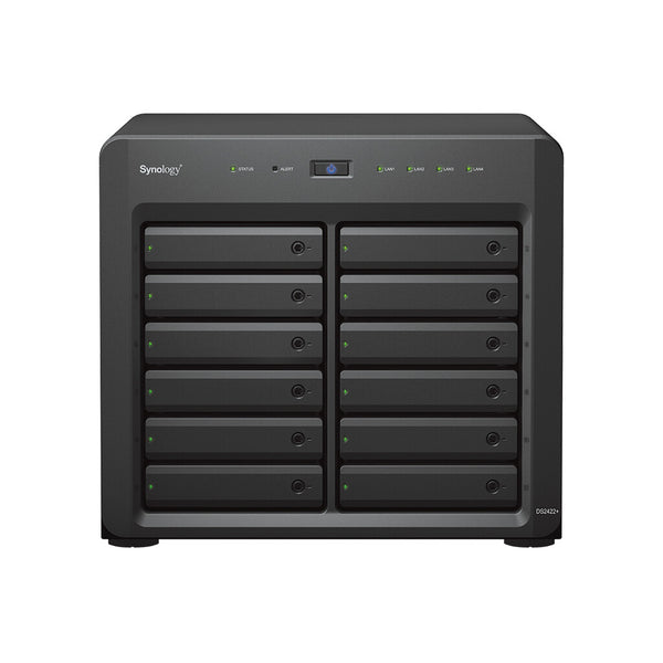 Synology DiskStation DS2422+ NAS & lagringsserver Tower Ryzen Embedded V1500B 4 GB DDR4 0 TB DiskStation Manager Sort