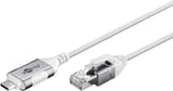 Goobay 74385 kabel kønsskifter USB 3.1 type A RJ45 Hvid