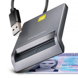 Axagon CRE-SM3T USB Smart card Flat smartcard læser Indendørs USB 2.0 Sort