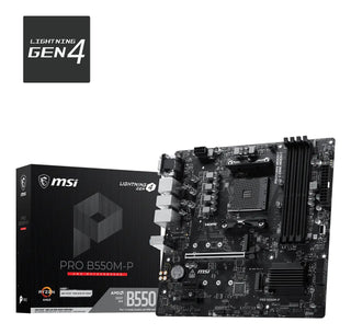 MSI PRO B550M-P bundkort AMD B550 Stik AM4 ATX