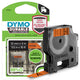 DYMO Ægte D1 Holdbare Etiketter | Sort tekst på orange tape | 12 mm x 3 m | Højtydende etikettape til LabelManager etiketmaskiner