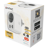 Entac ES-SSAUSB-WIBLE strømstik adapter Hvid