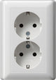 GIRA 078003 stikkontakt CEE 7/3 Hvid
